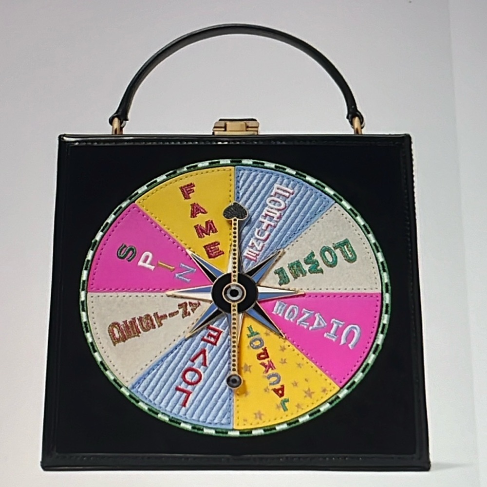 🎲  KATE SPADE FORTUNE FAVORS EMBELLISHED 3D TOP-HANDLE CROSSBODY 🎲 NWT 🎲